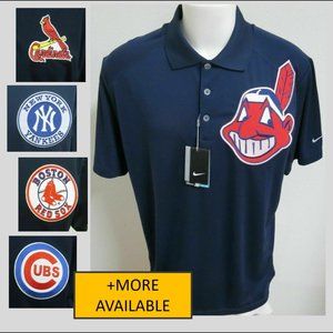 New M-2XL Blue Nike Dri-Fit Men’s db Poly #06D Polo Shirt